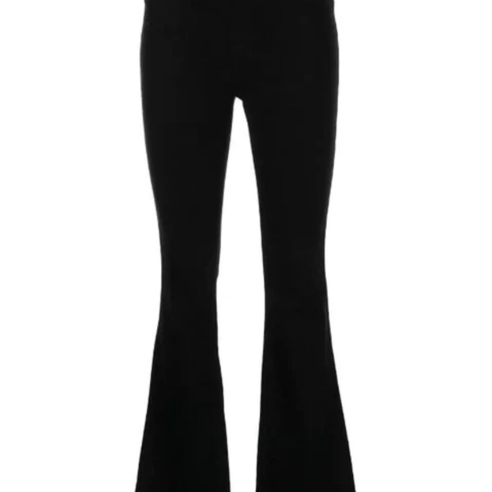 Spanx Flare Jeans Womens Black Pull On Stretch High Rise Denim 20326R